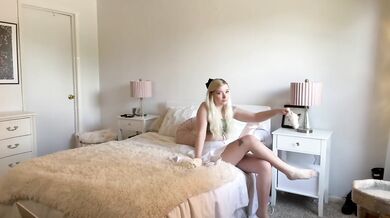 sensual surrender in tiny skirt, full intensity