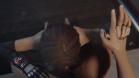 Tifa Lockhart Facial, black Lipstick Topless