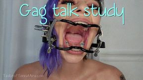 Gag Talk Study - Goddess Fina - HD 720 WMV