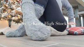 Runners in Knee High Stockings