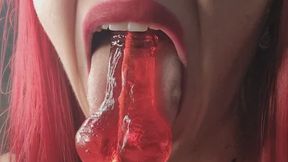Sweet Mouth Control Slow Jelly Dick Shaped Domination