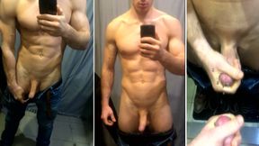 Secretly JERKING off in the Fitting room of a clothing store, I can be noticed at any moment!