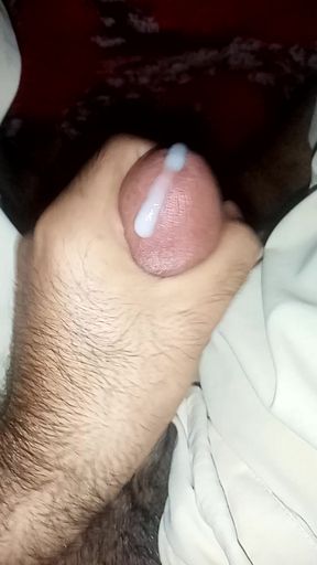 Pakistani boy do hand job at home in night