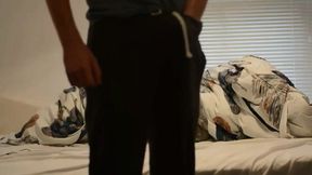 Handsome Twink's Solo Bed Orgasm