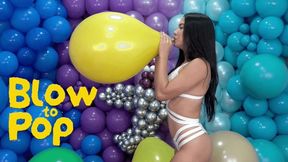Dani Blow to Pop U16" Terracotta Balloon: A Must-See Performance - 4K