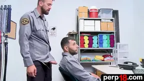 Gay Officers Make a Compromise in Uniform for Steamy Workplace Action