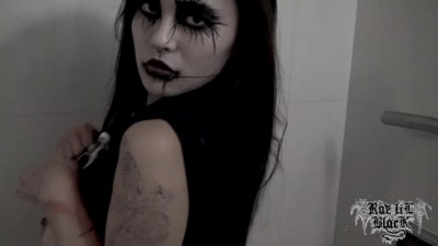 Rae Lil Black Solo Masturbation with Corpse Paint