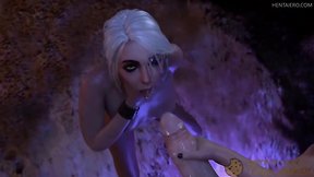 Futanari cum compilation in 3d sfm animation