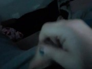 pup shadow pawing off without asking daddy