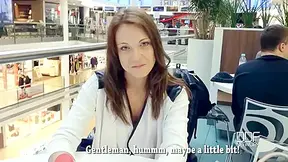 Angella Christin And Angella Black - From Mall To Blowjob