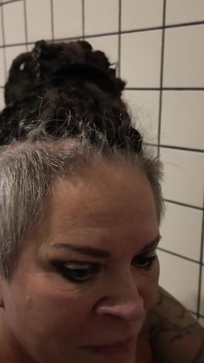 Horny Mommy Girlfriend Sex in the Shower