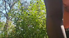 je fais ma salope sur une aire de repos, mon mari me mene dans la foret, une ...