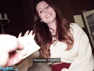 Public Agent - Large Boobs British teacher Erin Moore POV oral and creampie from thick weenie stranger