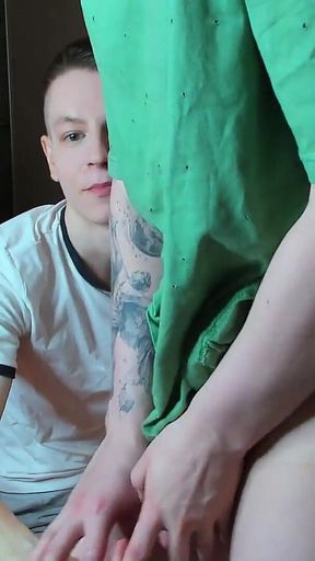 Have Time to Play with Your Buddy's Dick While He's Standing Next to You!