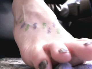 Easter Peep Crush. Long Toes Food Crush, Foot Worship up-close