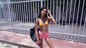 Dark and Horny ~ Tiny Asians on the Bus with Vina Sky