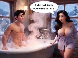 Kevin finds excitement with his stepmother during a lengthy winter absence (AI generated)
