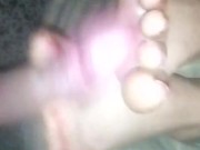 I just love getting toejob from my gf perfect feet. POV toejob footjob