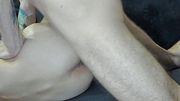 Young guy sucks and jumps bareback on his friend's big dick