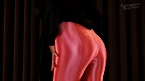 927 Shiny Rose Spandex Pantyhose