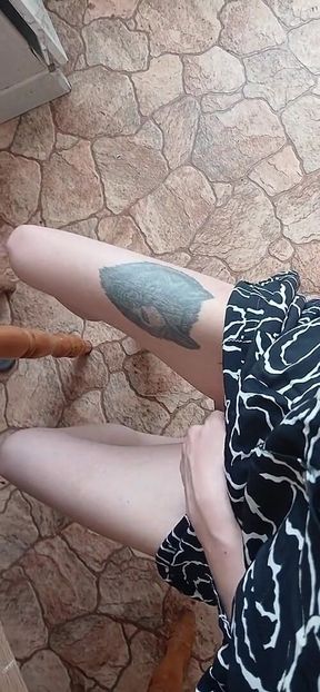 *** in a Summer Dress Masturbates