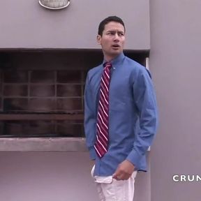 Straight Latino fucked by 3 trans at the church