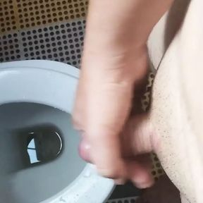 Cute Fat Boy Having a Small Cumshot After Pee