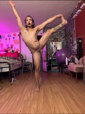 Naked and Stretching