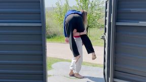 lifting and carrying a weak boy