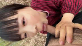 農家の巨乳黒髪人妻が野外で,ファンクラブ会員にフェラ｜日本人,素人,個撮,POV