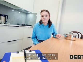 DEBT4k. Olivia Westsun is having her 1st ANAL sex