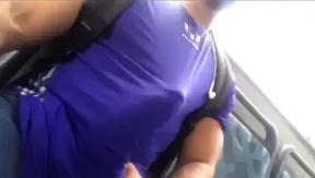 Huge Muscle Stud Exposes Thick Rod on Train — Raw Twink Cant Look Away 18+