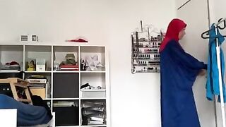 Fatima - getting off in undergarments and hijab
