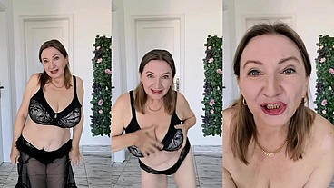 Sexy black lingerie