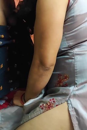 Mamiji couch red handed me his party masturbating