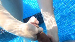 Poolside Seducer Sirena Sweet Gets Down with Two Hunky Gentlemen