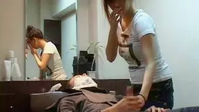 Stylish Asian Babe Tempts Hunk With Seductive Handjob & Blowjobs