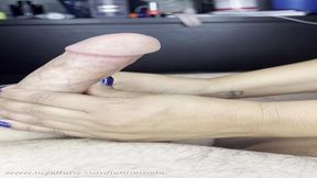 Electric Blue handjob