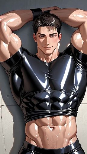 Ai Handsome Men with Abs