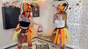 Turkey Trot WEDGIES - Scarlett Peach & Babz HIDEF