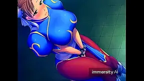 Chun-Li Yields to Temptation in Hot Hentai Fantasy Seduction