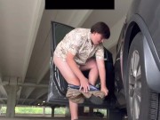 College Cub Parking Garage Strip & Cum