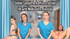 Semen Sample Jerk Off Instruction JOI With Medical Terminology - Medical - Nurse