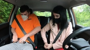 European hottie Lady Dee seduced her driving instructor