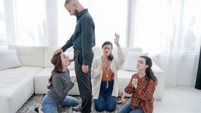 Horny Babes Fucking Freely, Getting Creampied And Railed Mercilessly By Multiple Guys
