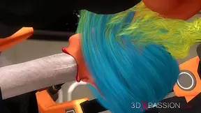 Sex male android bangs hard a hot woman with big boobs in the sci-fi lab