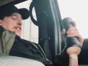 Fucked this fleshlight so hard in public (huge blast)