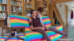 Horny MILF Teaches Stepson Anal Blowjob