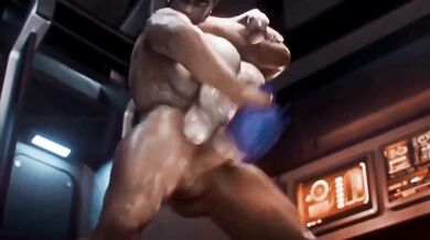 Juno gets her throat FUCKED by a BIG DICK - Overwatch