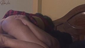 Thick Asian Maid Does Some Overtime Work with Her Owner.